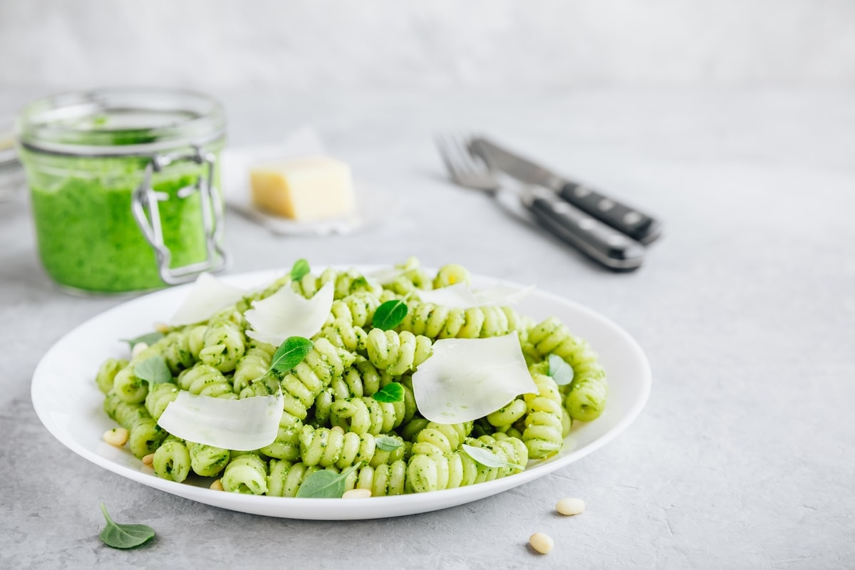 Kale Pesto With Whole Wheat Pasta